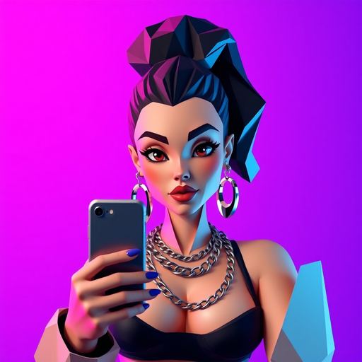 Neon Babe illustration
