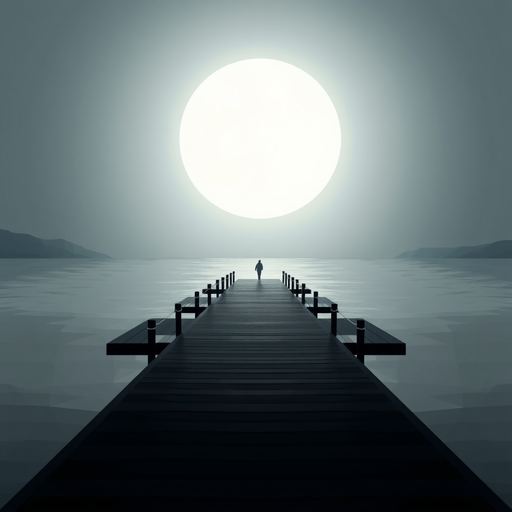 Moonlit Pier scene